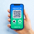 U钱包移动端APP下载二维码，支持iOS和安卓